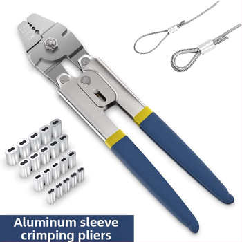 Aliuminio 8 formos krimpavimo įrankis vielos lynui, darbo taupymas, M2.0