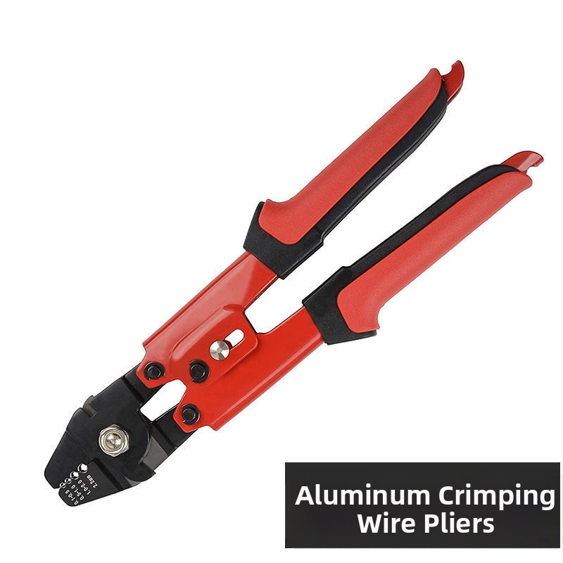 Aliuminio 8 formos krimpavimo įrankis vielos lynui, darbo taupymas, M2.0