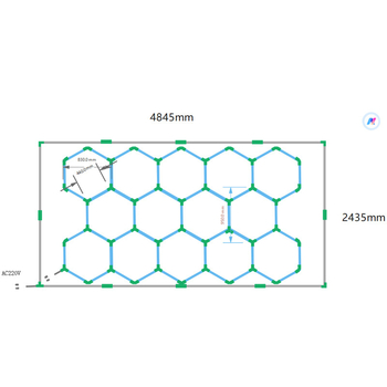LED T5 Λαμπτήρας Πλυντηρίου Αυτοκινήτων με Στήριγμα, 324W, 6500 lm, 220V, PF 0.6, 3000h