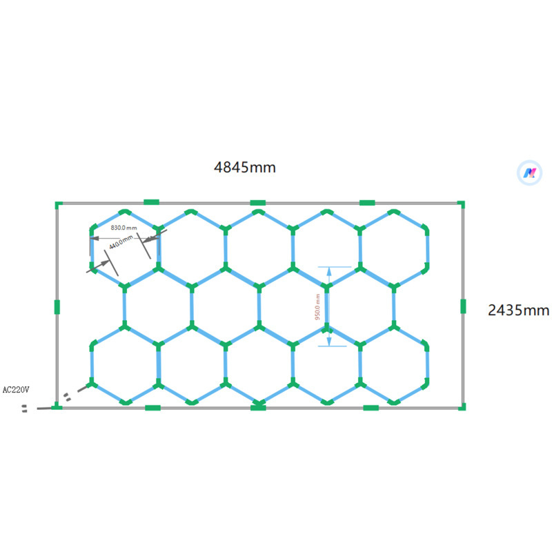LED T5 Λαμπτήρας Πλυντηρίου Αυτοκινήτων με Στήριγμα, 324W, 6500 lm, 220V, PF 0.6, 3000h