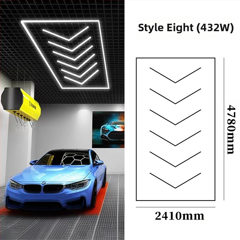 LED T5 Λαμπτήρας Πλυντηρίου Αυτοκινήτων με Στήριγμα, 324W, 6500 lm, 220V, PF 0.6, 3000h