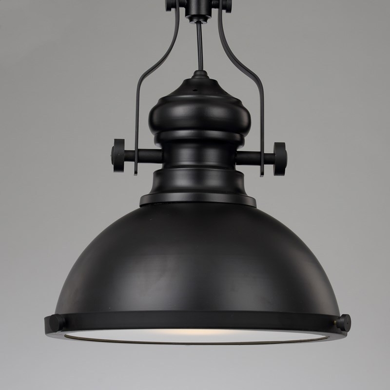 Μεταλλικός κρεμαστός πολυέλαινας με LED φως, Μοντέλο 6165, 1 κεφαλή, ρυθμιζόμενο ύψος 0.6, 220V, πιστοποίηση 3C