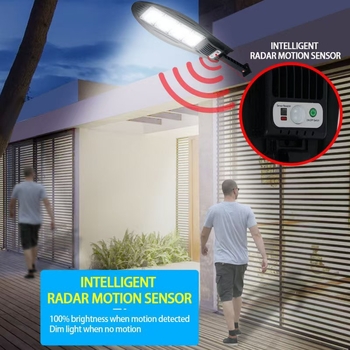 LED sieninė lempa lauko apšvietimui, saulės energija, IP65 atsparumas vandeniui, 5W, 3.7V