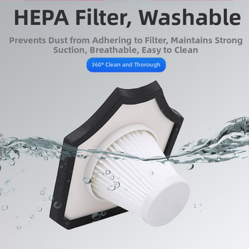 Χειροκίνητος καθαριστής αυτοκινήτου με αντλία αέρα και ασύρματη φόρτιση – αναρρόφηση 6000 Pa, 12V, 120W