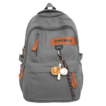 Τσάντα πλάτης από Oxford ύφασμα, αστικός μινιμαλισμός, ιμάντες με αερόσφυξη, συμβατή με φορητό 15 ιντσών, σχέδιο με γράμματα, επένδυση από πολυεστέρα