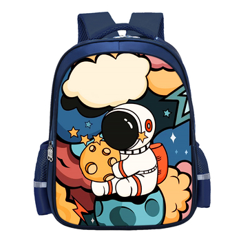 Раница за ученици от началното училище, нейлон, дишаща, водоустойчива, износоустойчива, аниме принт, намалява натоварването