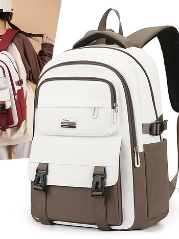 Σχολική τσάντα πλάτης για μαθητές: νάιλον, αδιάβροχη, χωρητικότητα έως 20 л, συμβατή με 14 ιντσών φορητό, μοτίβο με γράμματα, καμπύλοι ιμάντες