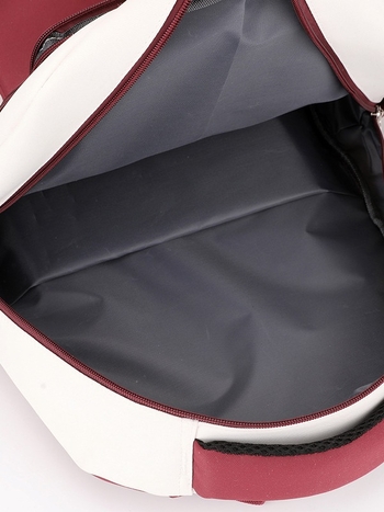 Σχολική τσάντα πλάτης για μαθητές: νάιλον, αδιάβροχη, χωρητικότητα έως 20 л, συμβατή με 14 ιντσών φορητό, μοτίβο με γράμματα, καμπύλοι ιμάντες