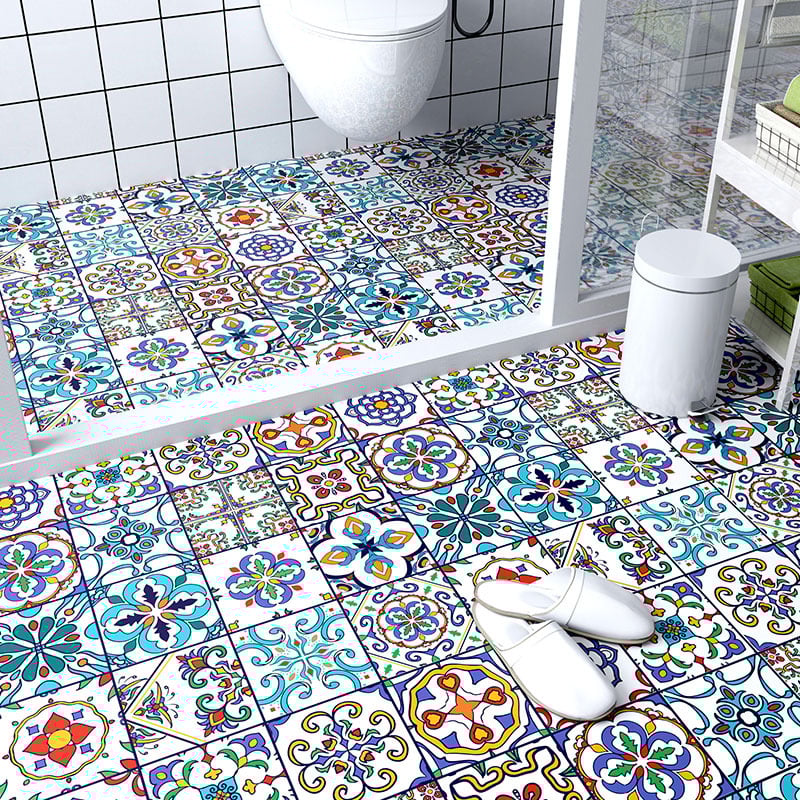 Öntapadós konyhai falmatrica, PVC, zsíroldó és vízálló, mozaik négyzet mintázat, modern stílus