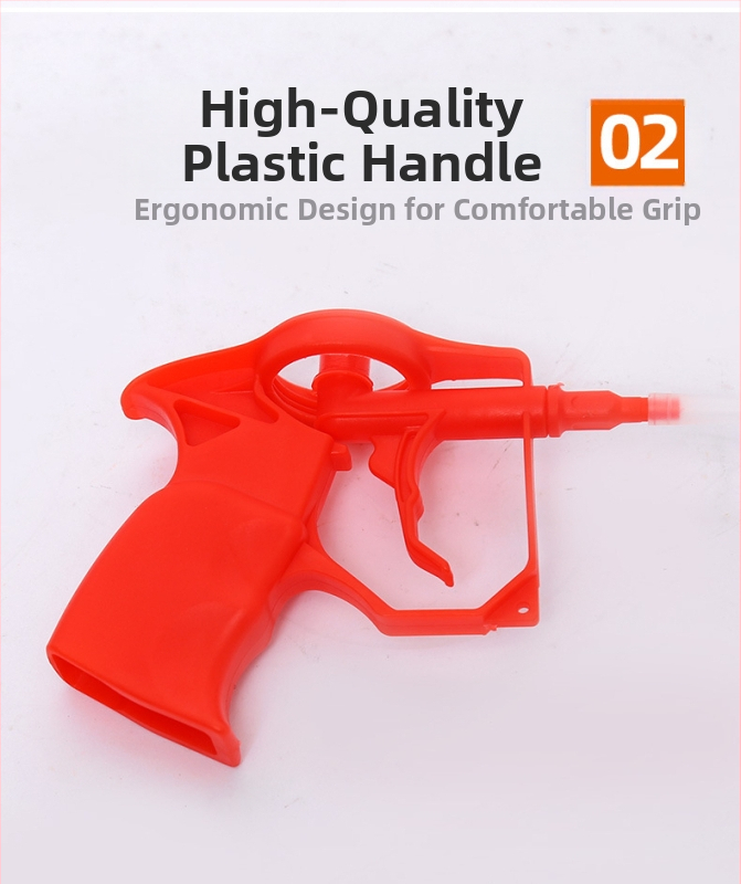 Όπλο αφρού κόλλας | υλικό: κράμα-πλαστικό; μέγιστη πίεση εξόδου: 1; μέγιστη ροή: 2; βέλτιστη απόσταση ψεκασμού: 3; πλάτος ψεκασμού: 4