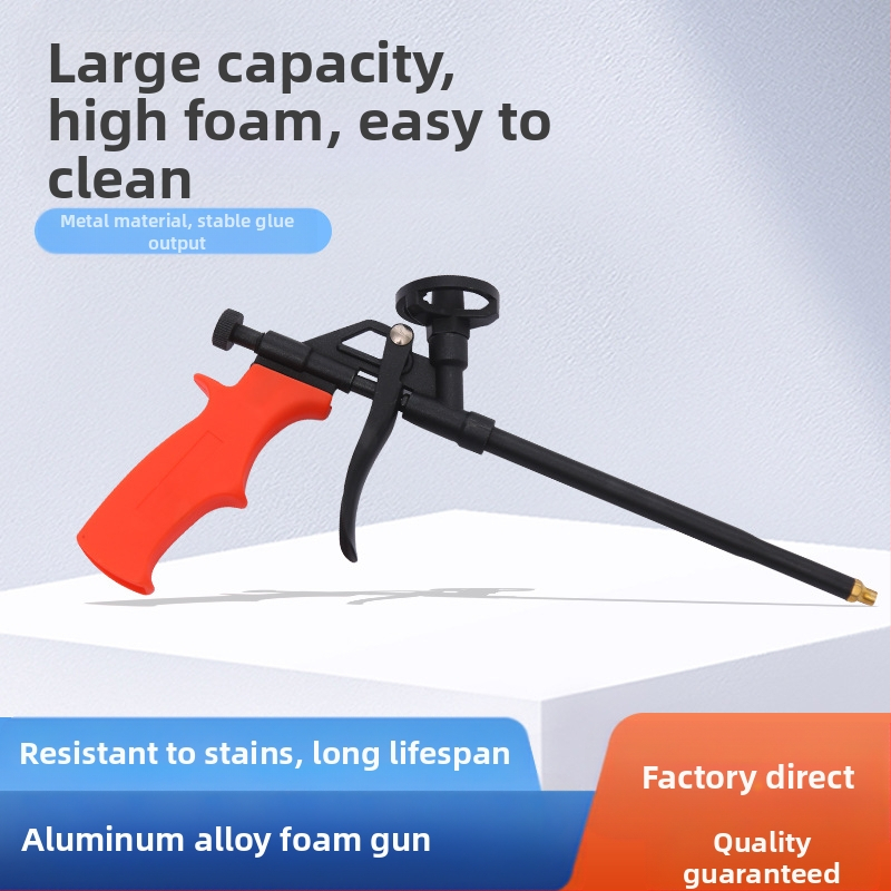 Пистолет за пяна | материал: сплав-пластмаса; макс. налягане: 1; макс. поток: 2; оптимално разстояние на пръскане: 3; ширина на пръскане: 4
