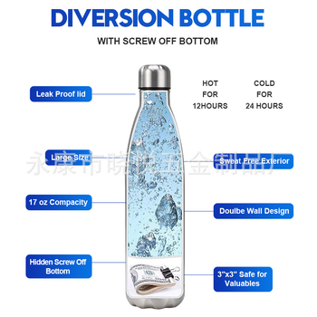 Θερμός κύπελλο με αποσπώμενο κάτω μέρος, εσωτερικό από ανοξείδωτο χάλυβα 304, εξωτερικό από ανοξείδωτο χάλυβα 201, μόνωση κενού 6–12 ώρες, φορητό