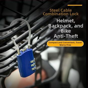 Κλειδαριά κωδικού για αποσκευές και ντουλάπες, κράμα ψευδαργύρου, μοντέλο XC-0141, τύπος: αριθμητικό, πάχος ράβδου κλειδώματος 3 mm, απόσταση ράβδων 5,3 mm