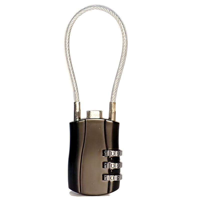 Κλειδαριά κωδικού για αποσκευές και ντουλάπες, κράμα ψευδαργύρου, μοντέλο XC-0141, τύπος: αριθμητικό, πάχος ράβδου κλειδώματος 3 mm, απόσταση ράβδων 5,3 mm