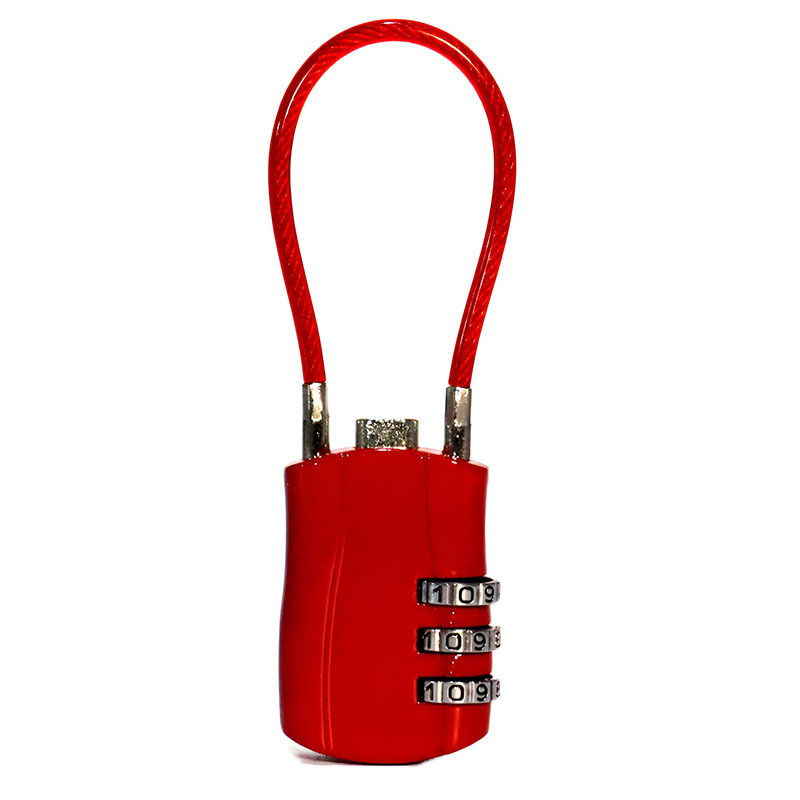 Κλειδαριά κωδικού για αποσκευές και ντουλάπες, κράμα ψευδαργύρου, μοντέλο XC-0141, τύπος: αριθμητικό, πάχος ράβδου κλειδώματος 3 mm, απόσταση ράβδων 5,3 mm