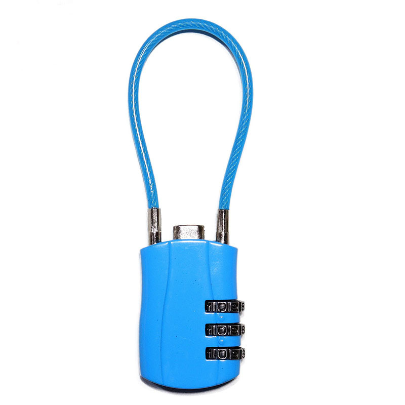 Κλειδαριά κωδικού για αποσκευές και ντουλάπες, κράμα ψευδαργύρου, μοντέλο XC-0141, τύπος: αριθμητικό, πάχος ράβδου κλειδώματος 3 mm, απόσταση ράβδων 5,3 mm