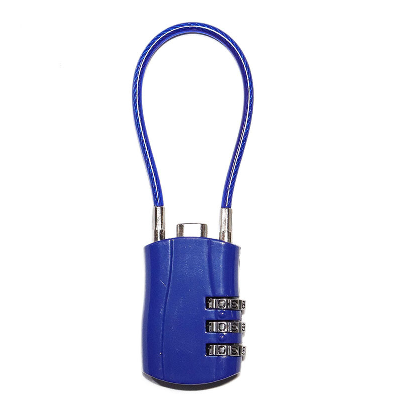 Κλειδαριά κωδικού για αποσκευές και ντουλάπες, κράμα ψευδαργύρου, μοντέλο XC-0141, τύπος: αριθμητικό, πάχος ράβδου κλειδώματος 3 mm, απόσταση ράβδων 5,3 mm