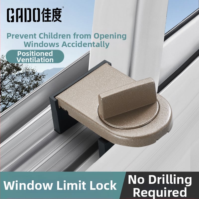 Παιδική ασφάλεια κλειδαριά παραθύρου, μοντέλο MC-AQK, αλουμινένιο κράμα, GADO/Jiadu, για παράθυρα