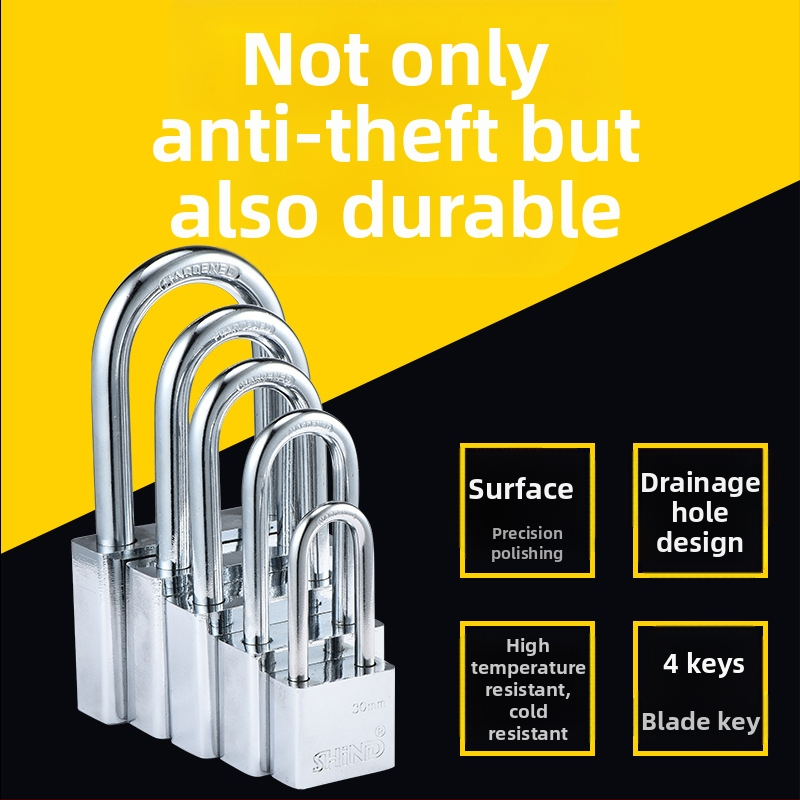 Οικιακή κλειδαριά με λεπίδα, τετράγωνη λεπίδα σχεδίασης, μεταλλικό σώμα από σίδηρο, μοντέλα 30–70, διατίθεται ιδιωτική ετικέτα