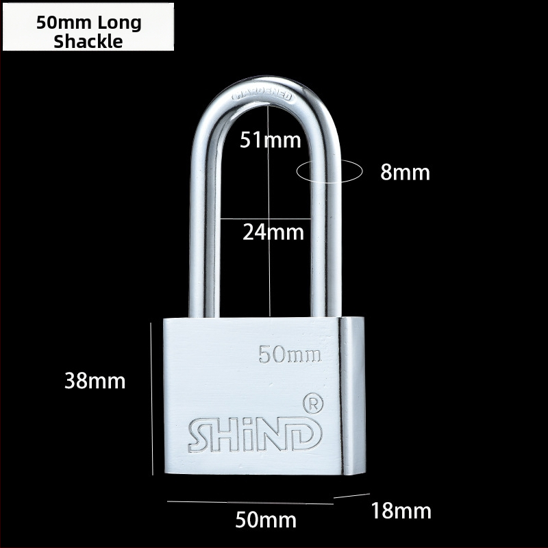 Οικιακή κλειδαριά με λεπίδα, τετράγωνη λεπίδα σχεδίασης, μεταλλικό σώμα από σίδηρο, μοντέλα 30–70, διατίθεται ιδιωτική ετικέτα