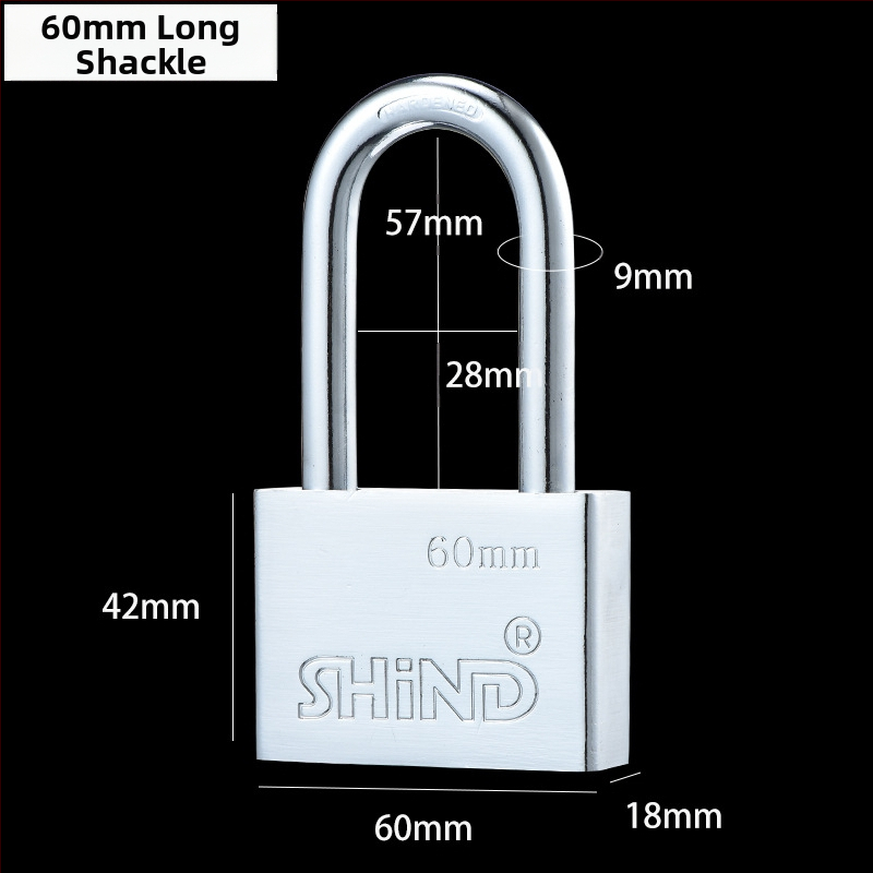 Οικιακή κλειδαριά με λεπίδα, τετράγωνη λεπίδα σχεδίασης, μεταλλικό σώμα από σίδηρο, μοντέλα 30–70, διατίθεται ιδιωτική ετικέτα