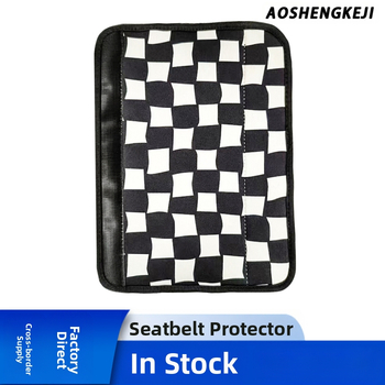 Protecție din neopren pentru centura de siguranță auto cu pernă de umăr rectangular anti-derapant, AO-001, personalizare logo disponibil