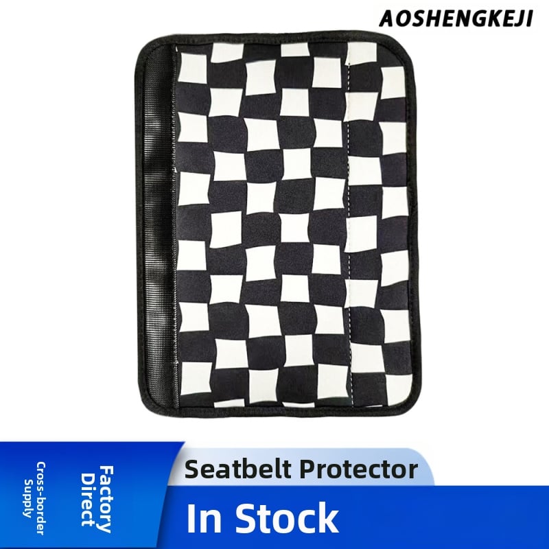 Νεοπρένινο προστατευτικό ζώνης αυτοκινήτου με ορθογώνιο αντιολισθητικό μαξιλαράκι ώμου, AO-001, δυνατότητα εκτύπωσης λογότυπου