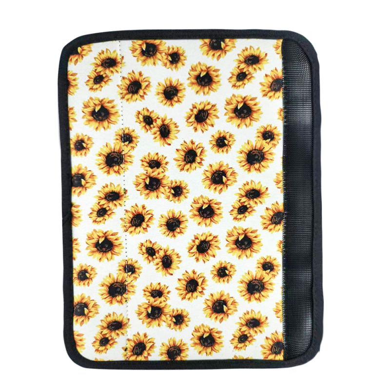 Protecție din neopren pentru centura de siguranță auto cu pernă de umăr rectangular anti-derapant, AO-001, personalizare logo disponibil