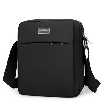 Ανδρική τσάντα ώμου — Αστικός μινιμαλισμός, ύφασμα Oxford, αδιάβροχη, πολύ ελαφριά, ανθεκτική στη φθορά — συμβατή με φορητό υπολογιστή 8 ιντσών