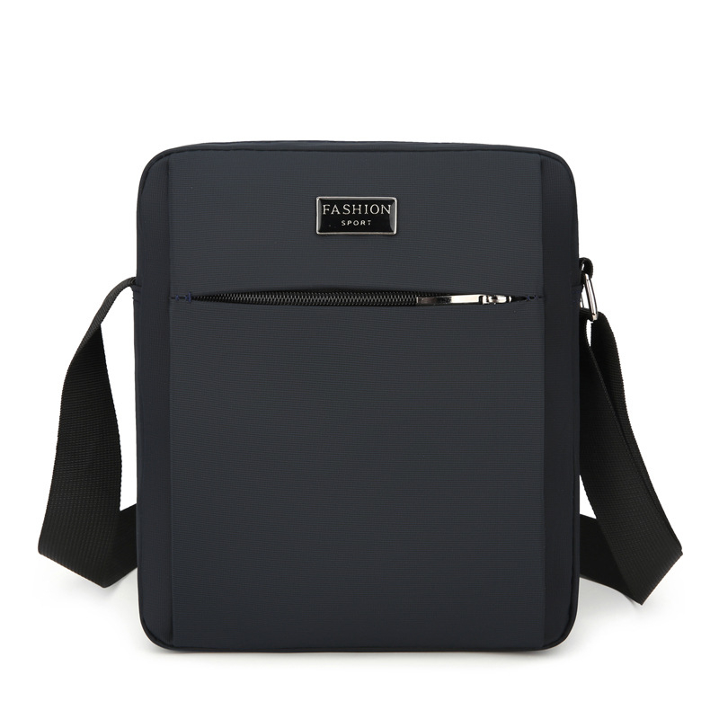 Ανδρική τσάντα ώμου — Αστικός μινιμαλισμός, ύφασμα Oxford, αδιάβροχη, πολύ ελαφριά, ανθεκτική στη φθορά — συμβατή με φορητό υπολογιστή 8 ιντσών