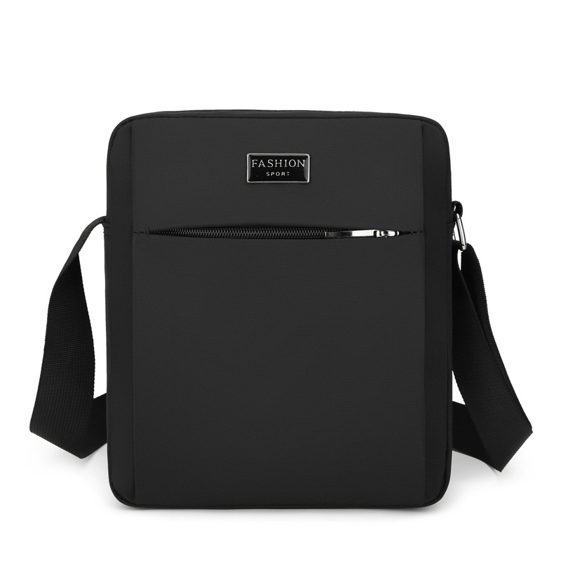 Ανδρική τσάντα ώμου — Αστικός μινιμαλισμός, ύφασμα Oxford, αδιάβροχη, πολύ ελαφριά, ανθεκτική στη φθορά — συμβατή με φορητό υπολογιστή 8 ιντσών