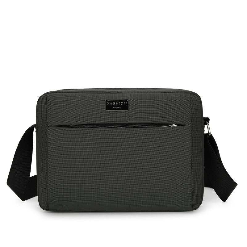 Ανδρική τσάντα ώμου — Αστικός μινιμαλισμός, ύφασμα Oxford, αδιάβροχη, πολύ ελαφριά, ανθεκτική στη φθορά — συμβατή με φορητό υπολογιστή 8 ιντσών