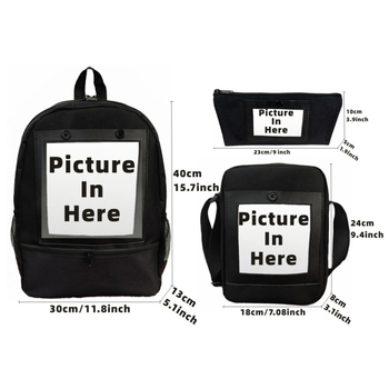 Ανδρική και γυναικεία τσάντα πλάτης με ψηφιακό εκτύπωμα Λύκος και Τριαντάφυλλο, πολυεστέρας, εργονομικό σύστημα μείωσης βάρους, μοντέρνο στυλ, σχέδιο με ζώα