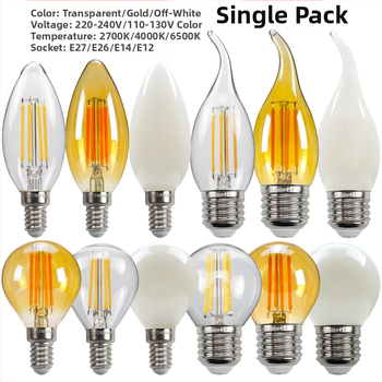 LED λάμπα Edison σε στυλ, μοντέλο G45, βάση βιδώματος E27/E26, 220V, CRI > 90