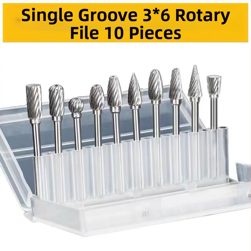 Σετ περιστροφικών καρβιδικών φρεζών για μεταλλική λείανση και γυάλισμα — Υλικό: βολφραμικό καρβίδιο; Συμβατό με ηλεκτρικό φρέζερ