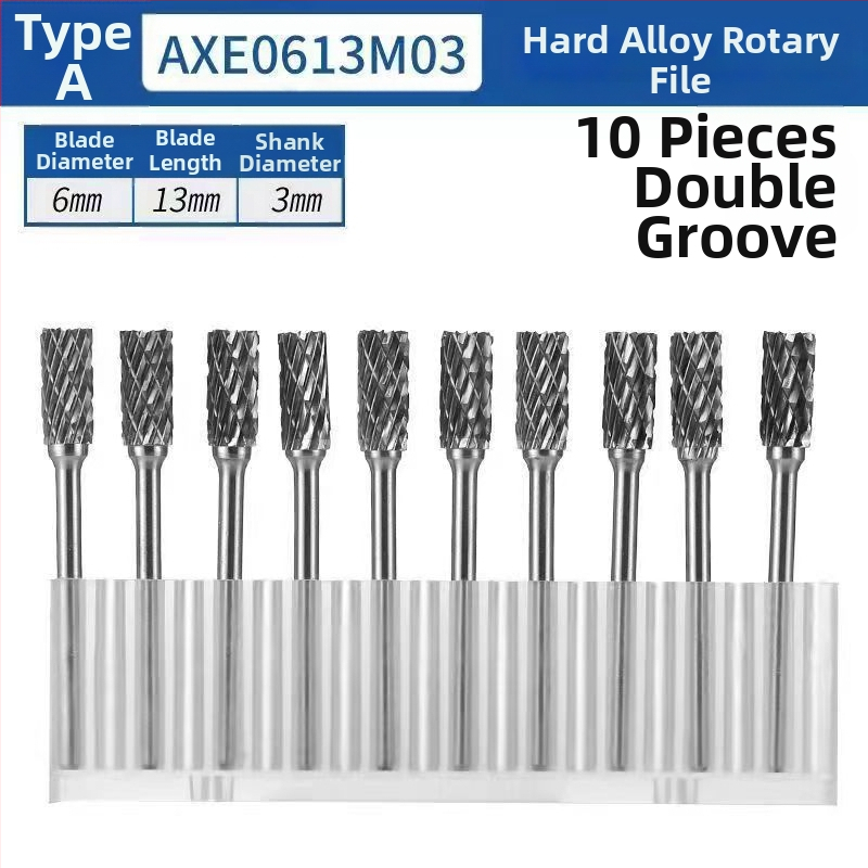 Σετ περιστροφικών καρβιδικών φρεζών για μεταλλική λείανση και γυάλισμα — Υλικό: βολφραμικό καρβίδιο; Συμβατό με ηλεκτρικό φρέζερ