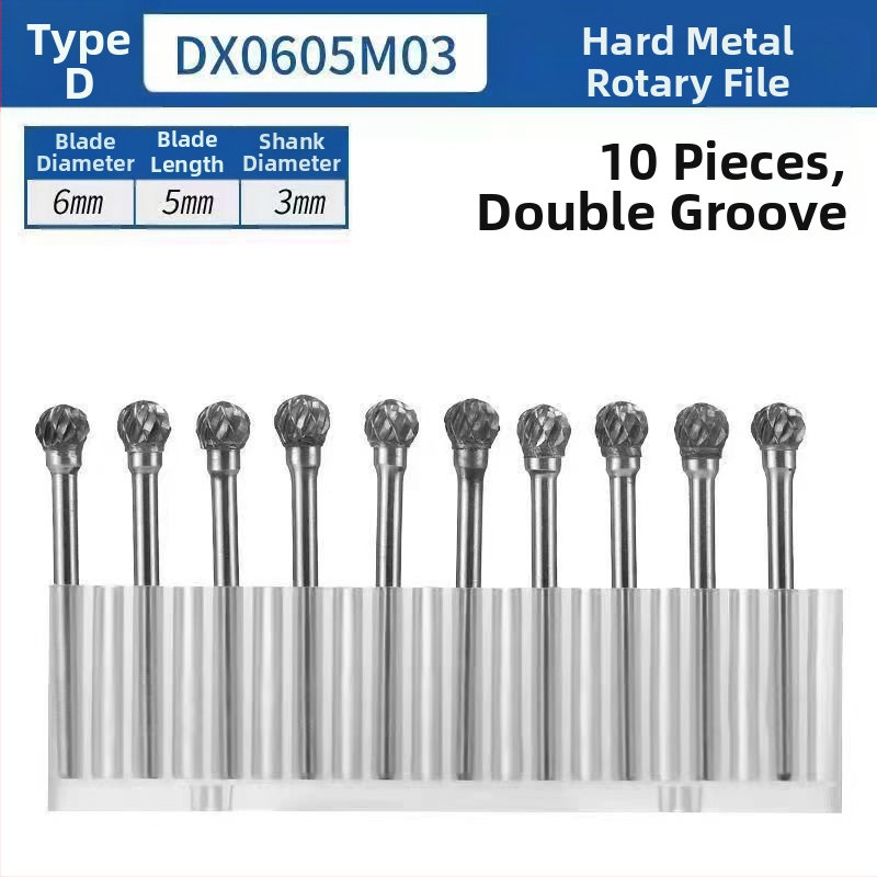 Σετ περιστροφικών καρβιδικών φρεζών για μεταλλική λείανση και γυάλισμα — Υλικό: βολφραμικό καρβίδιο; Συμβατό με ηλεκτρικό φρέζερ