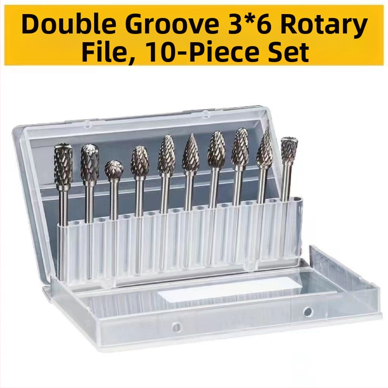 Σετ περιστροφικών καρβιδικών φρεζών για μεταλλική λείανση και γυάλισμα — Υλικό: βολφραμικό καρβίδιο; Συμβατό με ηλεκτρικό φρέζερ