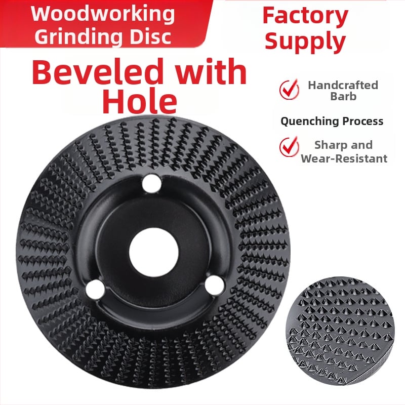 Chen Tu дървообработващ шлайф диск с bevel edge, зъби за дърворезба, висока въглеродна стомана, твърдост 56, максимална скорост 10000 об/мин, за дърво и дърворезба