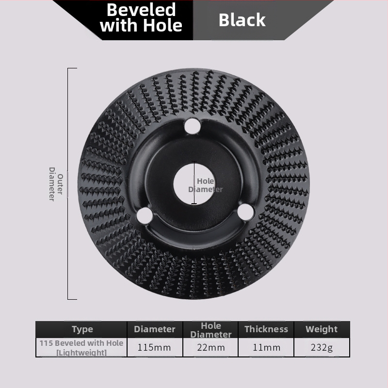 Chen Tu дървообработващ шлайф диск с bevel edge, зъби за дърворезба, висока въглеродна стомана, твърдост 56, максимална скорост 10000 об/мин, за дърво и дърворезба
