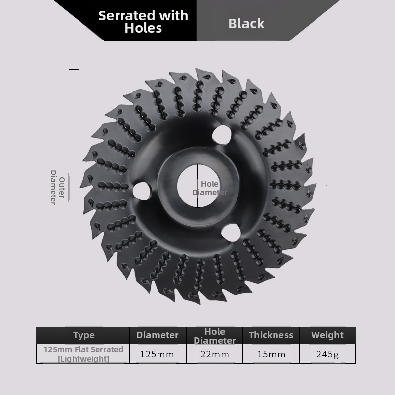 Chen Tu дървообработващ шлайф диск с bevel edge, зъби за дърворезба, висока въглеродна стомана, твърдост 56, максимална скорост 10000 об/мин, за дърво и дърворезба