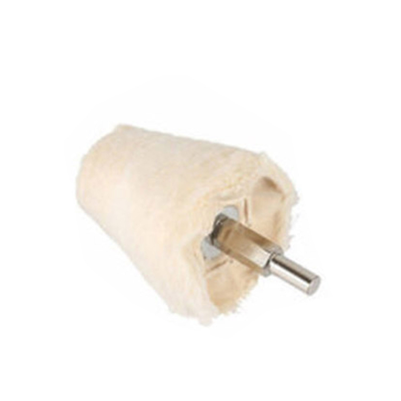 Set de 6 role textile pentru lustruire auto, cu mâner, marca Yibaida; diametrul interior variază; material: pânză de bumbac; duritate: moderată