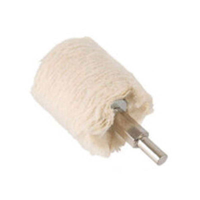 Set de 6 role textile pentru lustruire auto, cu mâner, marca Yibaida; diametrul interior variază; material: pânză de bumbac; duritate: moderată