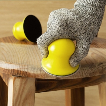 Δίσκος γυαλίσματος με PU αφρό, αυτοκόλλητη βελούδινη επιφάνεια, χειροκίνητο εργαλείο γυαλίσματος για τον καθαρισμό αυτοκινήτου