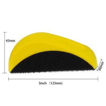 Δίσκος γυαλίσματος με PU αφρό, αυτοκόλλητη βελούδινη επιφάνεια, χειροκίνητο εργαλείο γυαλίσματος για τον καθαρισμό αυτοκινήτου