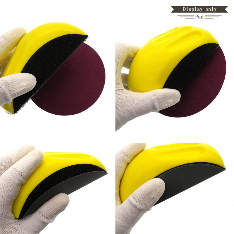 Δίσκος γυαλίσματος με PU αφρό, αυτοκόλλητη βελούδινη επιφάνεια, χειροκίνητο εργαλείο γυαλίσματος για τον καθαρισμό αυτοκινήτου