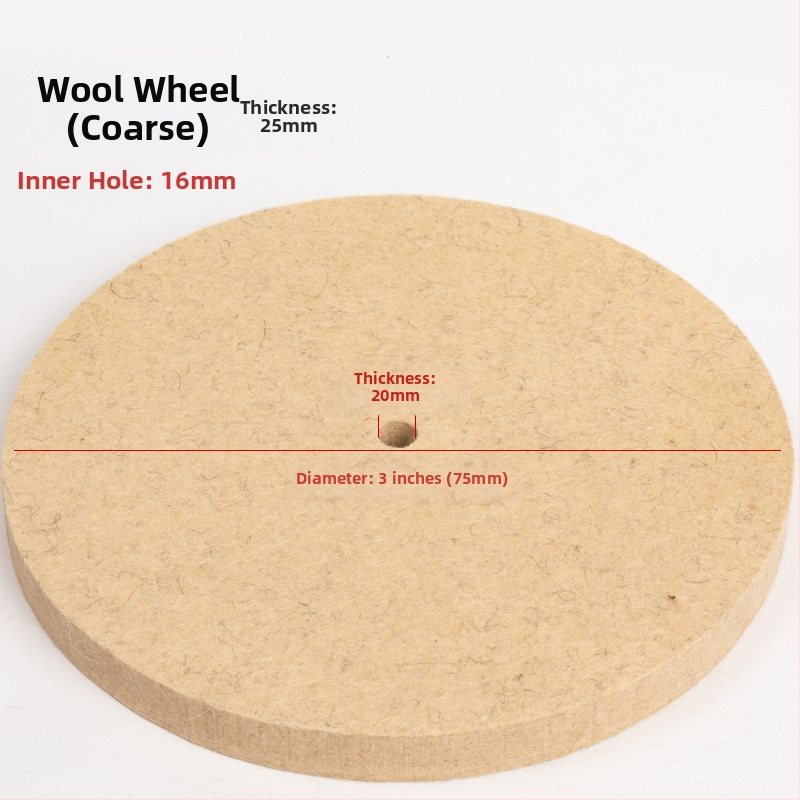 Fengpeng Wool Wheel — τύπος: Wool Wheel; υλικό: Wool; abrasive: Wool Felt; σκληρότητα: 7p