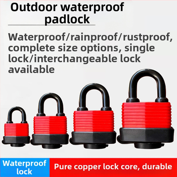 Κλειδαριά με αδιάβροχο περίβλημα – ρυθμιζόμενο μοντέλο; σώμα από σίδηρο, πυρήνας χαλκός; Xi Bao; κατάλληλη για ντουλάπες, πόρτες κοιτών, παράθυρα προστασίας από κλοπή και διαμερίσματα μεταφορών