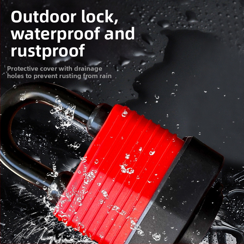 Vodotesný visací zámok s puzdrom – nastaviteľný model; kovové telo, meďové jadro; Xi Bao; vhodný pre skrine, internátne izby, okná proti krádeži, nákladné priestory