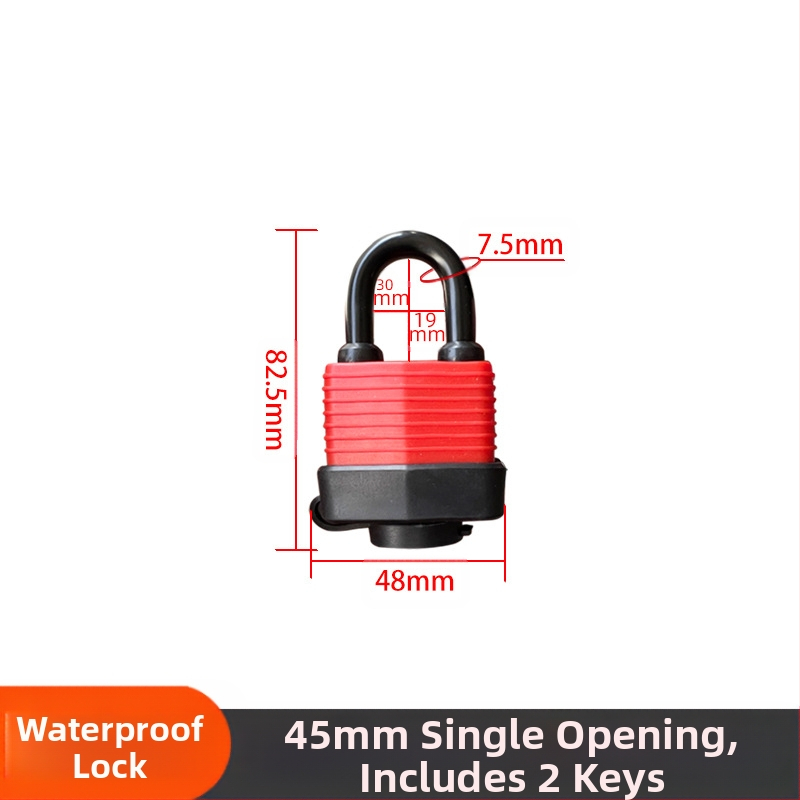 Κλειδαριά με αδιάβροχο περίβλημα – ρυθμιζόμενο μοντέλο; σώμα από σίδηρο, πυρήνας χαλκός; Xi Bao; κατάλληλη για ντουλάπες, πόρτες κοιτών, παράθυρα προστασίας από κλοπή και διαμερίσματα μεταφορών